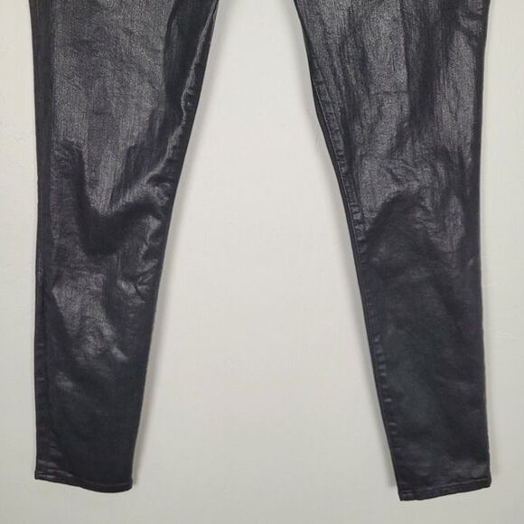 Frame Size 30 Le Skinny De Jeanne Jeans Skinny Noir Coated Black - Picture 4 of 12